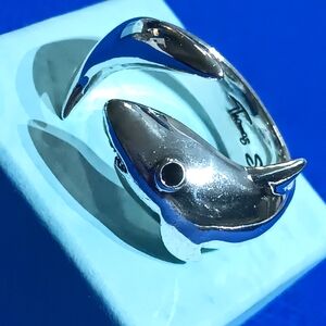 Huge Shark Thomas Sabo Ring Sterling Silver 925 Heavy